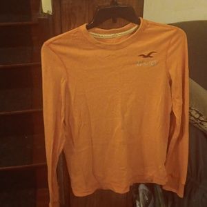 Men's medium orange Hollister long sleeved T-shirt
